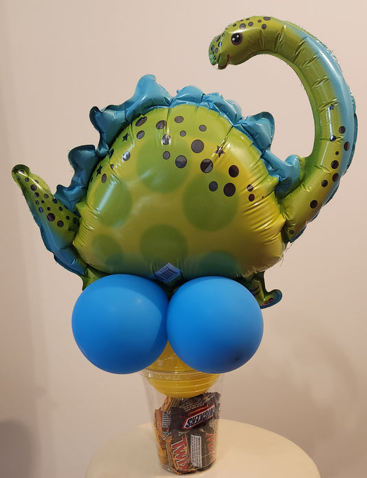 Dinosaur Balloon Candy Cup