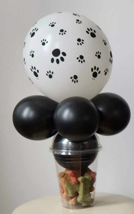 Dog Pawprints Balloon Candy Cup