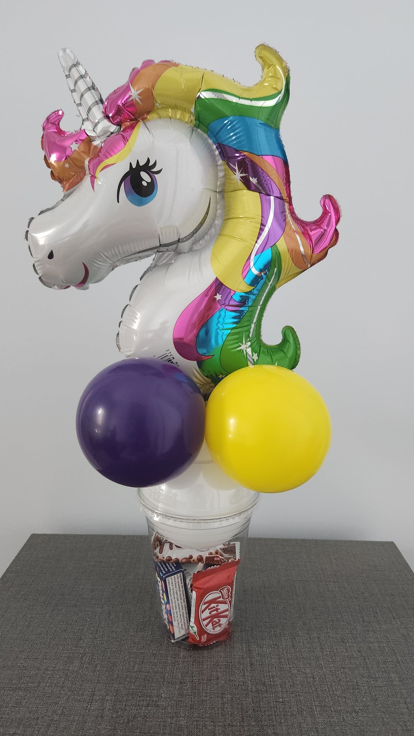 Unicorn Balloon Candy Cup